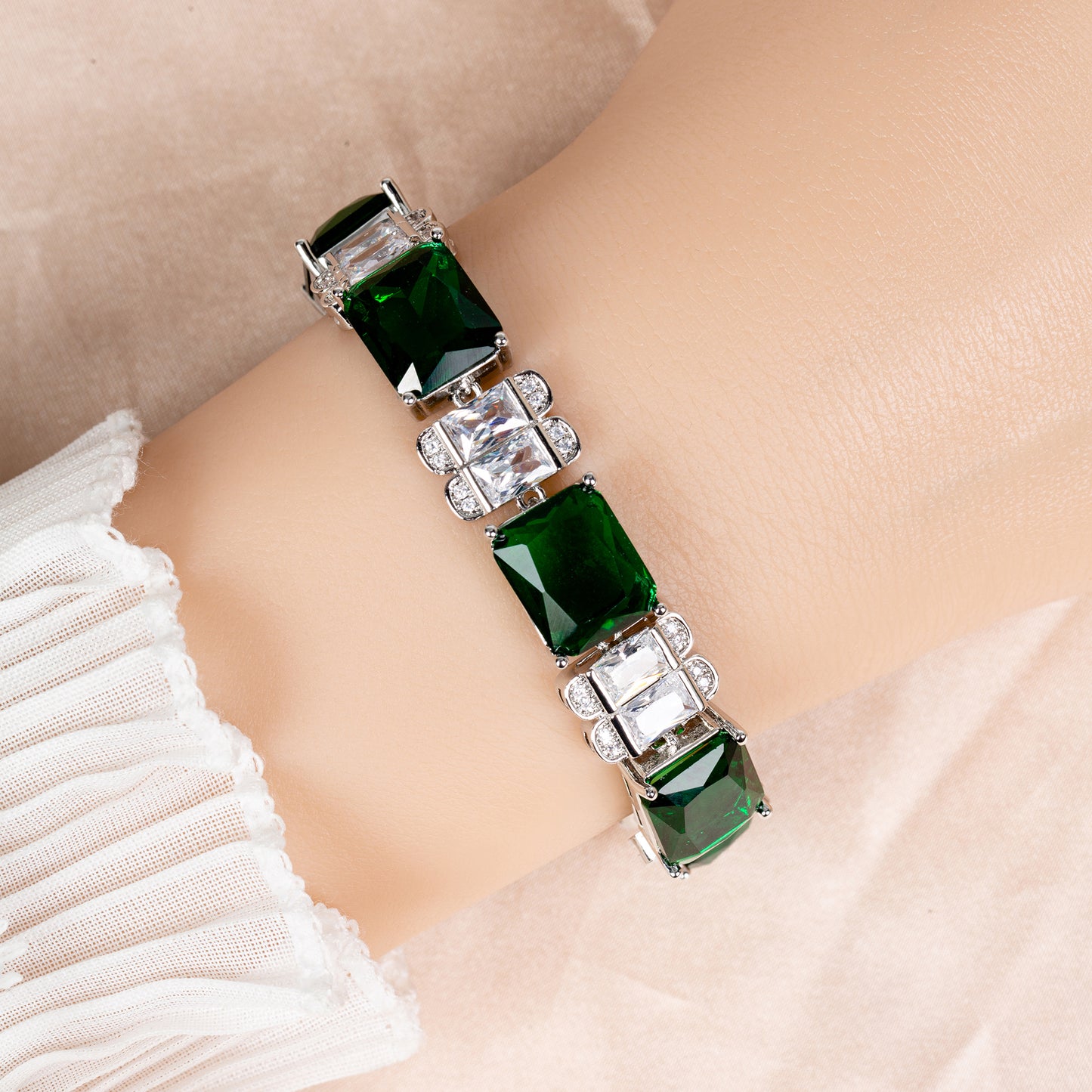 Copper with Zirconia Bracelet