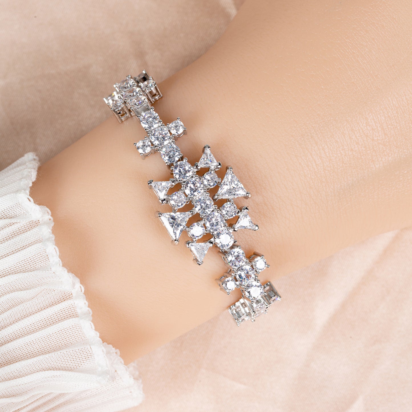 Copper with Zirconia Bracelet