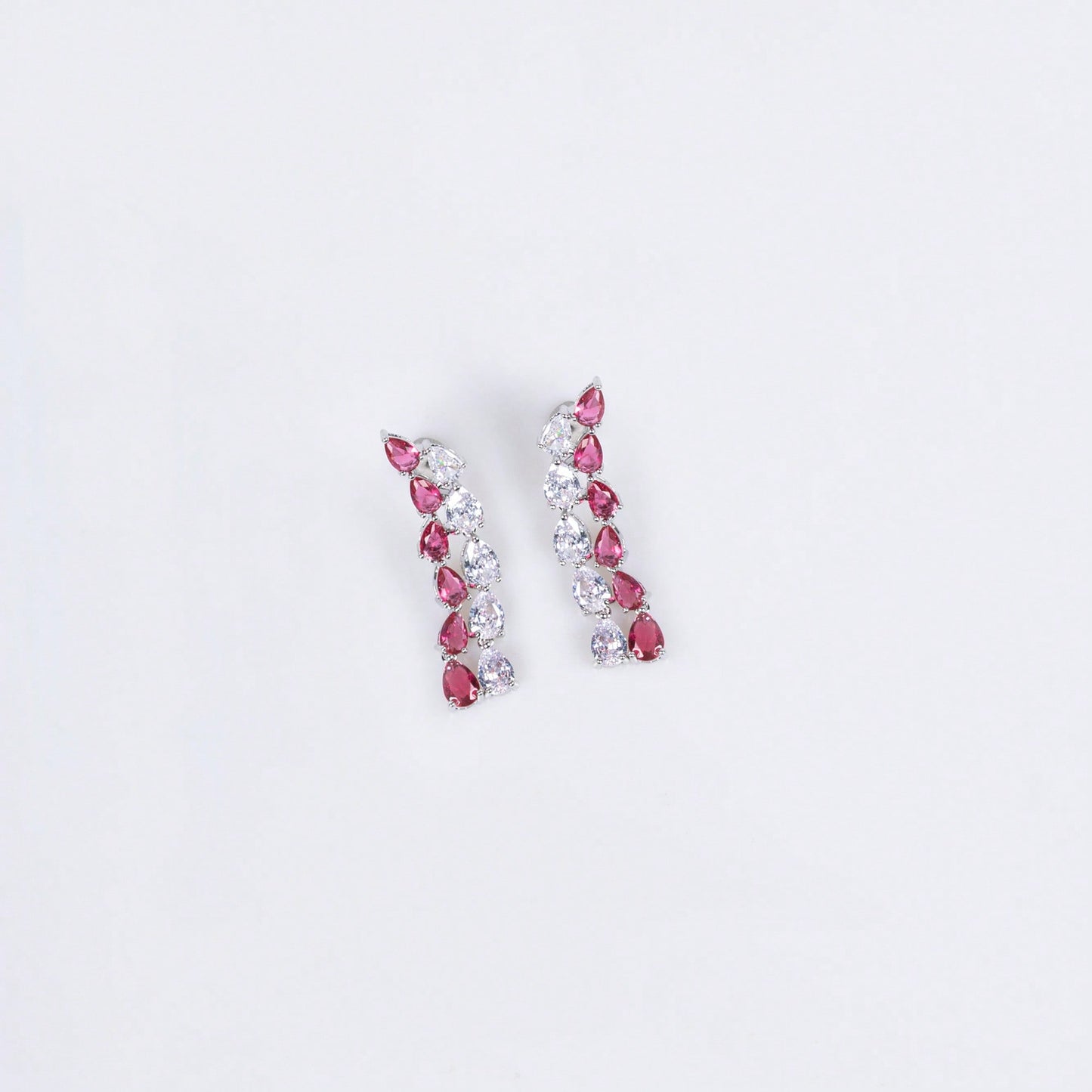3pcs/Set Silver-Tone, Multi-Color Tassel Shaped Y2K Fashion Earrings, Necklace Jewelry Set, Suitable For Women's Holiday, Party, Banquet Wear, Women's Fashion Jewelry, Gift Set