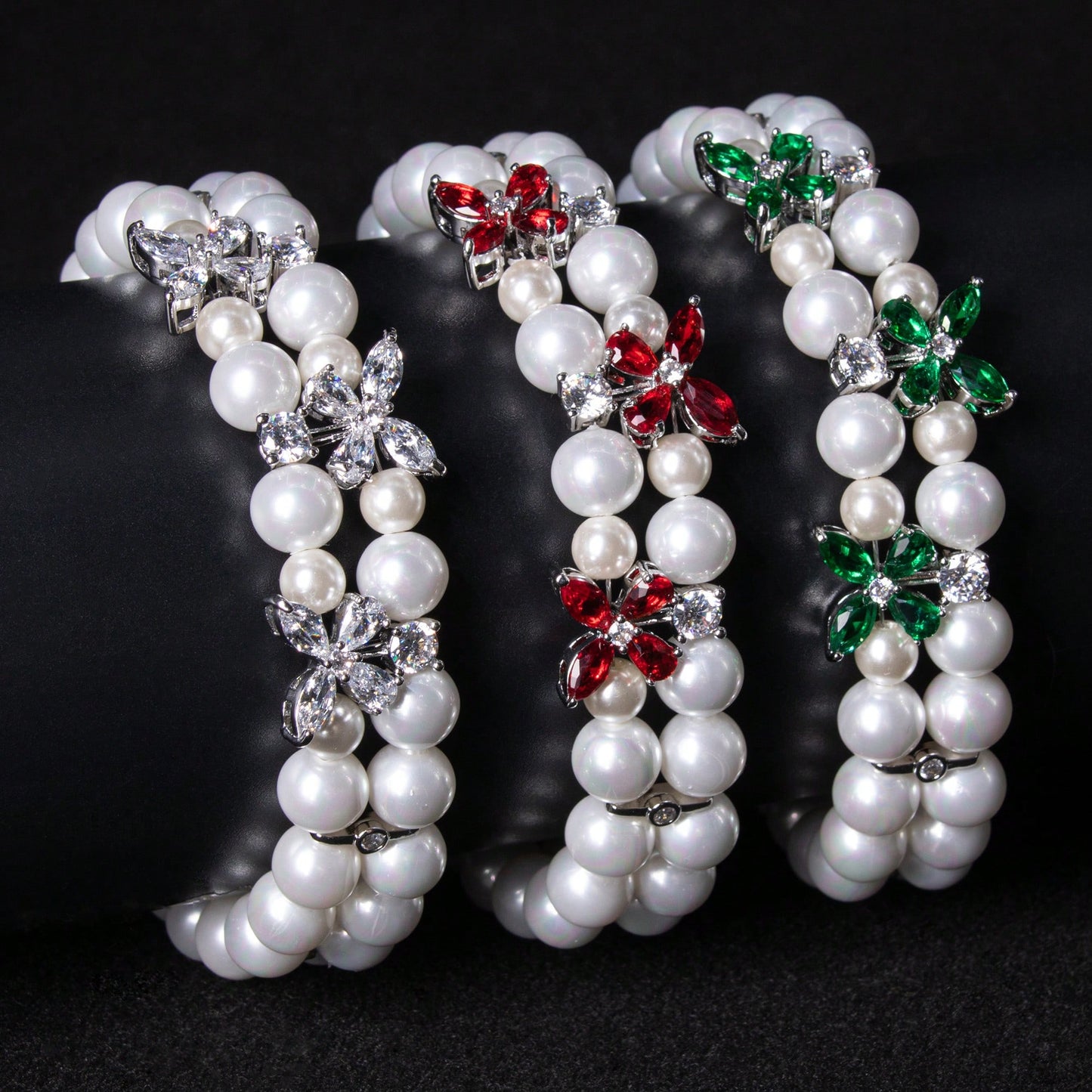 4pcs/Set Gothic Faux Crystal & Tassel Pendant Multi-Layered Pearl Necklace, Charming & Fashionable Women's Jewelry, Suitable For Daily Wear Or Party Decoration, Gifts