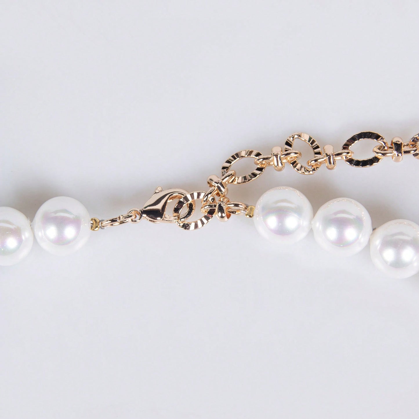 Dangling Pearls With Flower Shaped CZ Necklace Earrings Sets Hot Sale