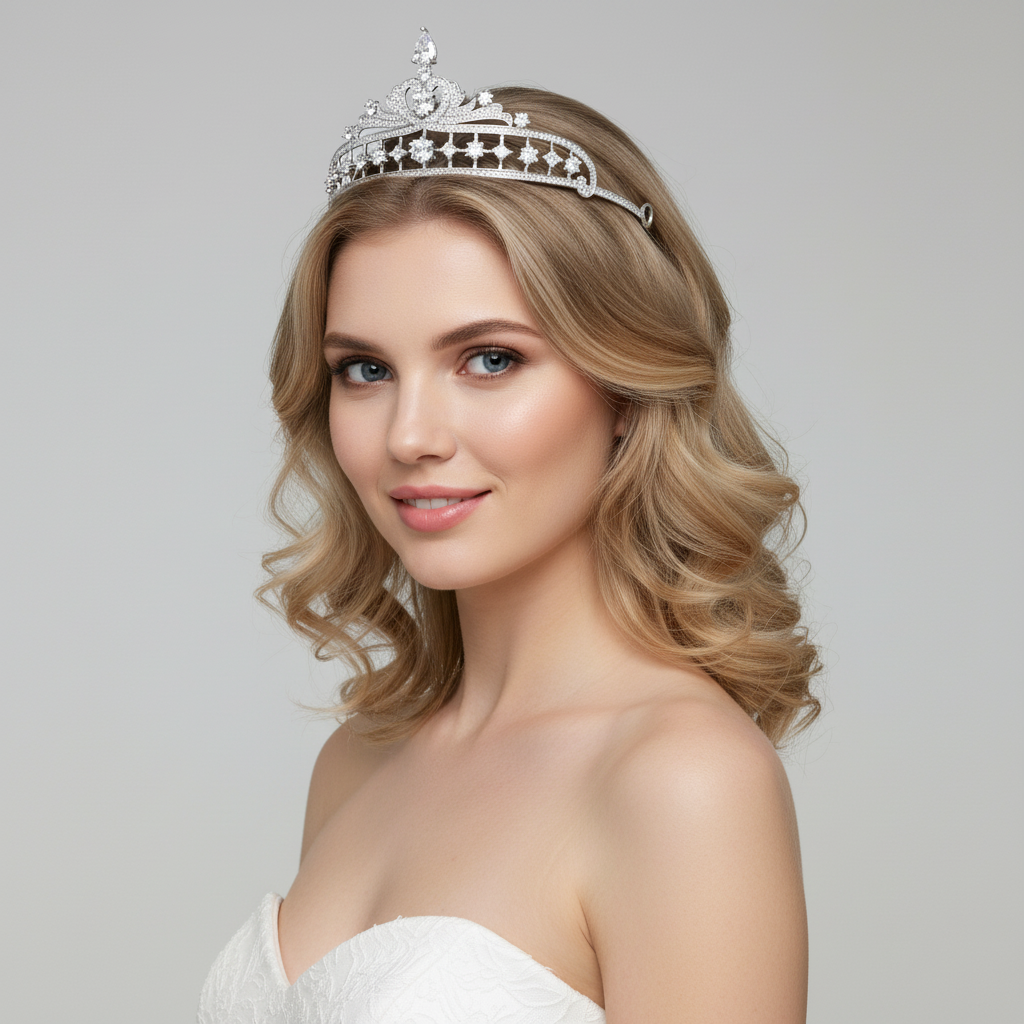 Copper with Zirconia Crown headdress