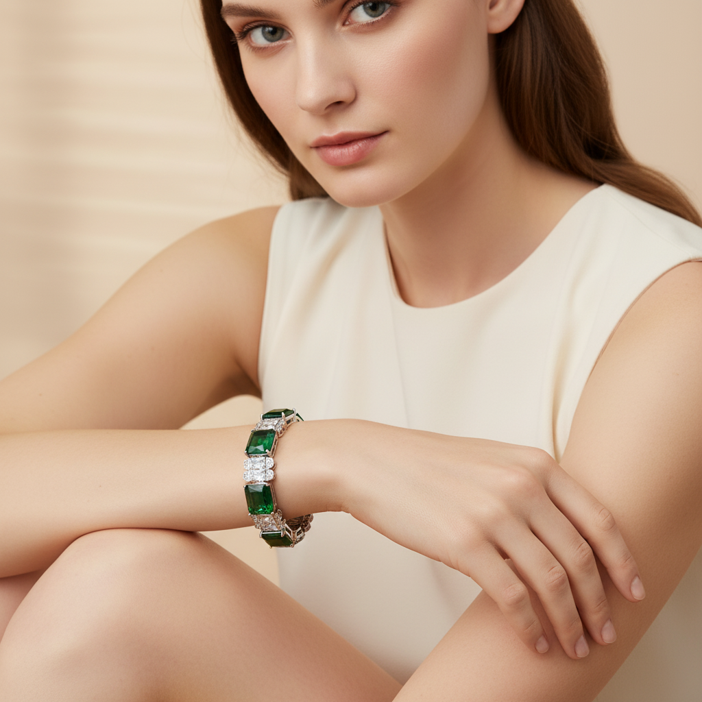 Copper with Zirconia Bracelet