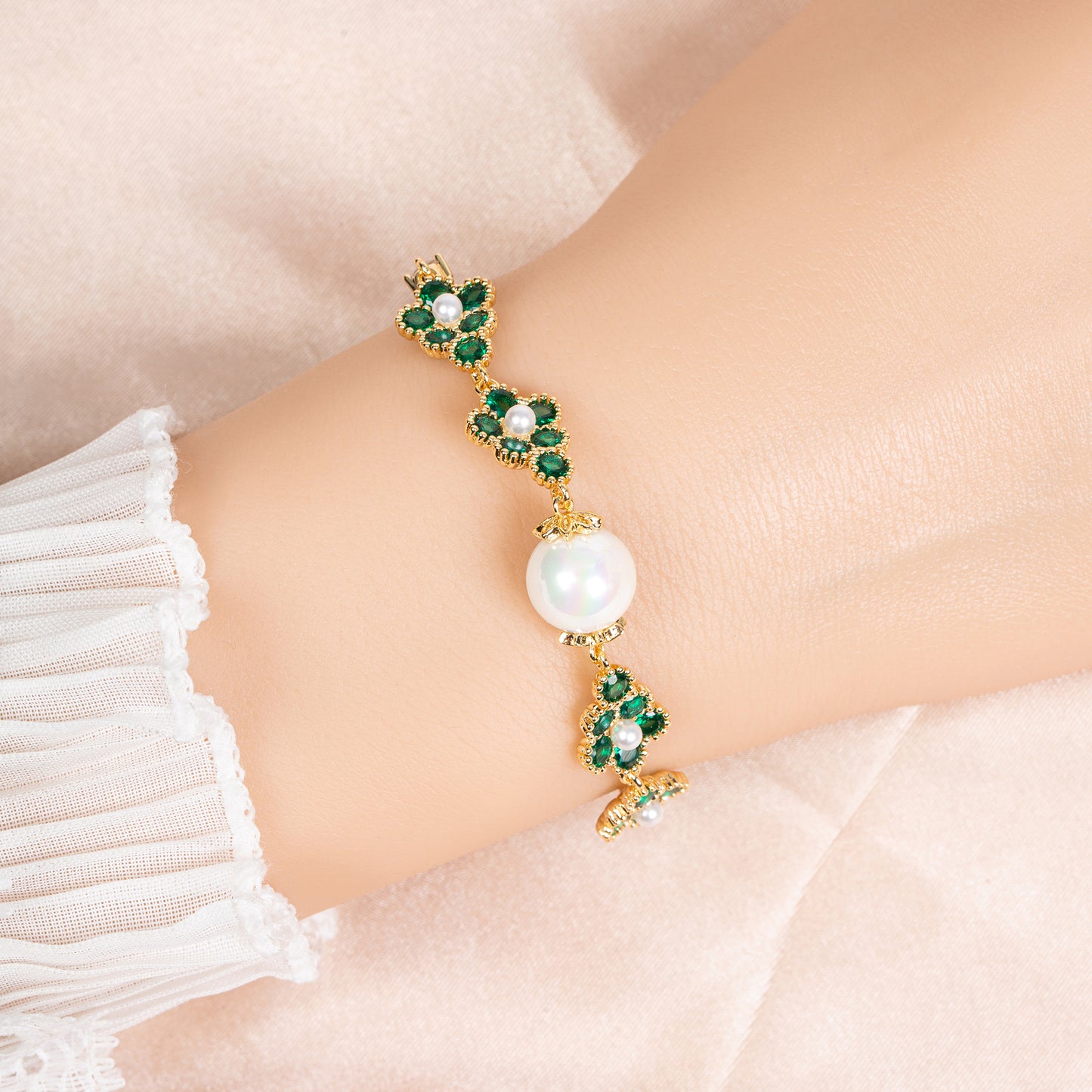 Copper with Zirconia Bracelet