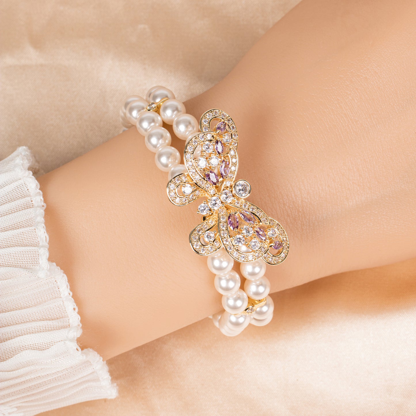 Copper with Zirconia Bracelet