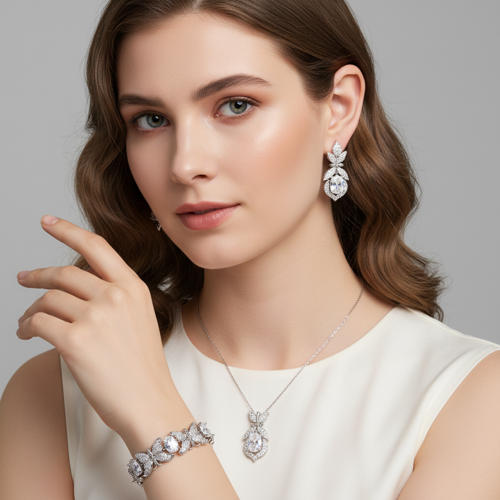 Butterfly Elegance: 14K Gold-Plated Copper Bracelet with Emerald Zircon & Floral Motifs for Garden Parties & Romantic Gift-Giving