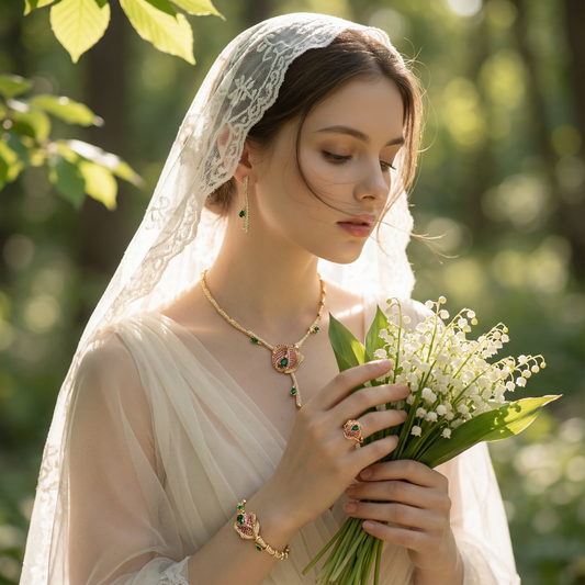 2026 Hot Sale AAA Cubic Zircon Stone Paved Big Flower Necklace Bracelet 4pcs Sets Wholesale