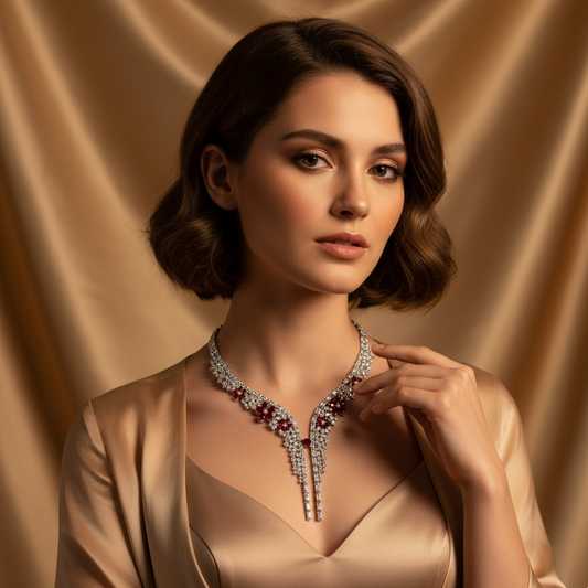 Retro Long Dangling Colorful Cubic Zircon Diamond Jewelry Sets For Women Wedding Bridal Party Accessories