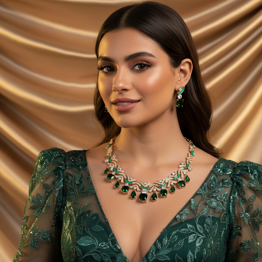 Wholesale Epoxy Enamel Multi Colored AAA Cubic Zircon Boho Jewelry Sets Weomen