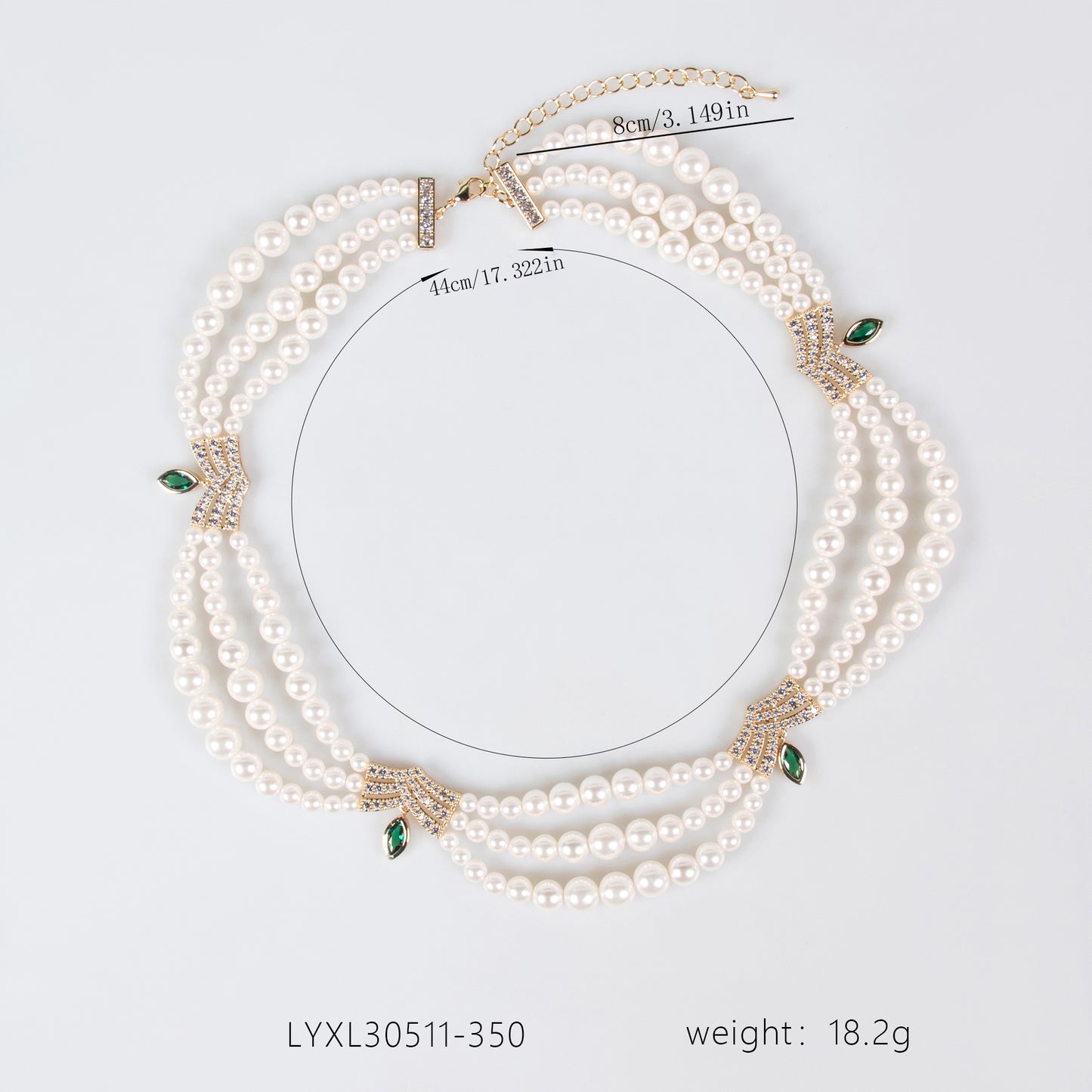 Copper with Zirconia Necklace