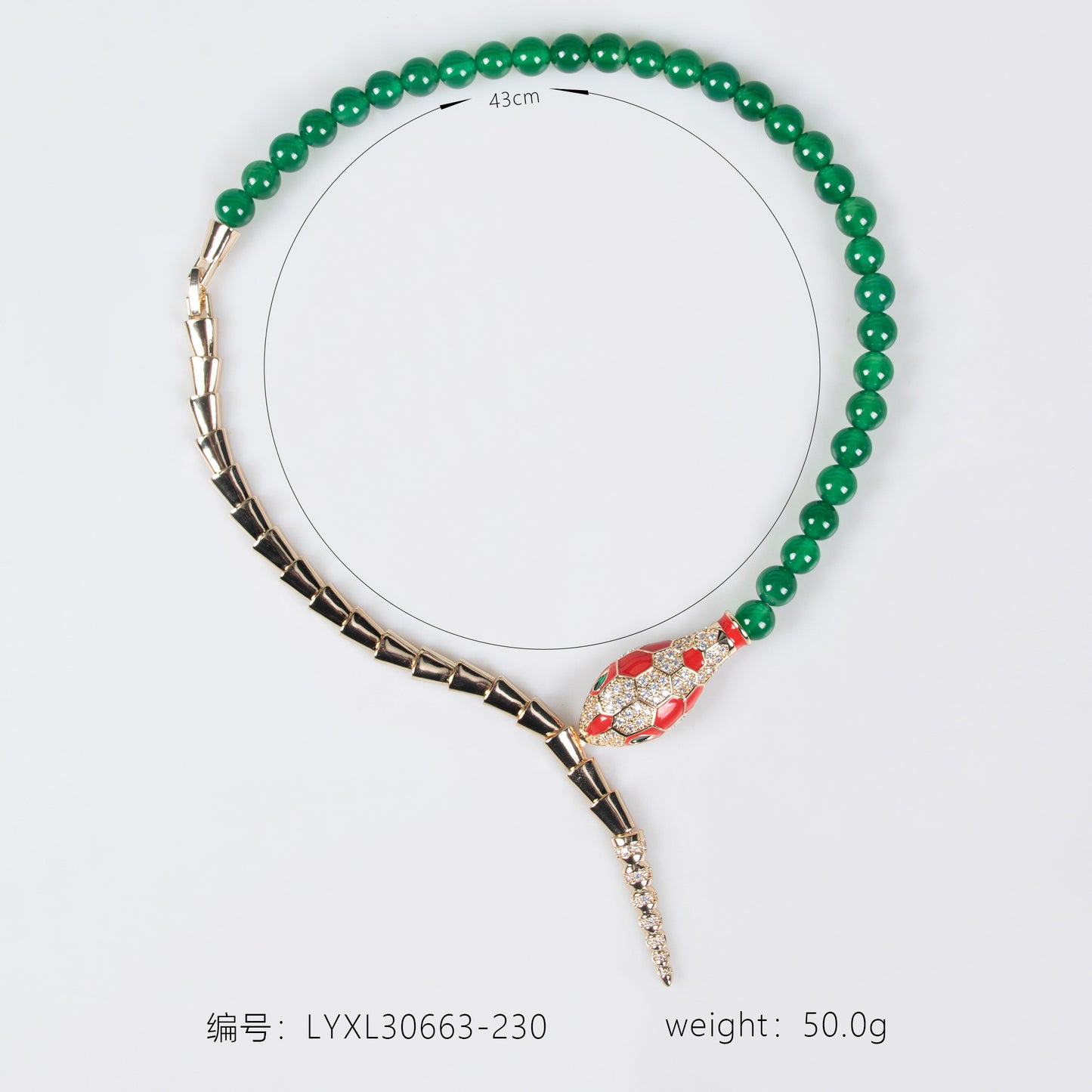 Copper with Zirconia Necklace