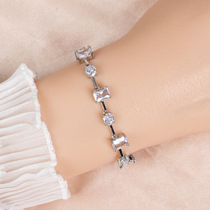 Hot Sale 2026 New Collection Gold Plated Multi Color Cubic Endless Bracelet Women Wholesale