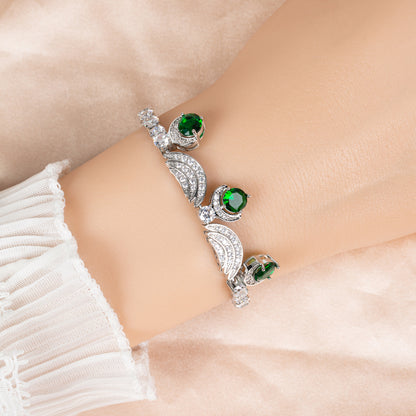 2026 Hot Selling Multi Color Cubic Vintage Style Luxury Bracelets Women Wholesale