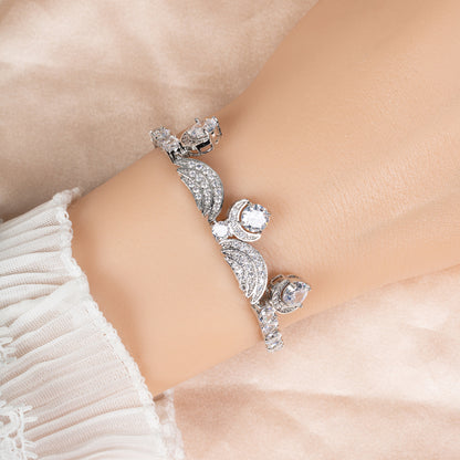 2026 Hot Selling Multi Color Cubic Vintage Style Luxury Bracelets Women Wholesale