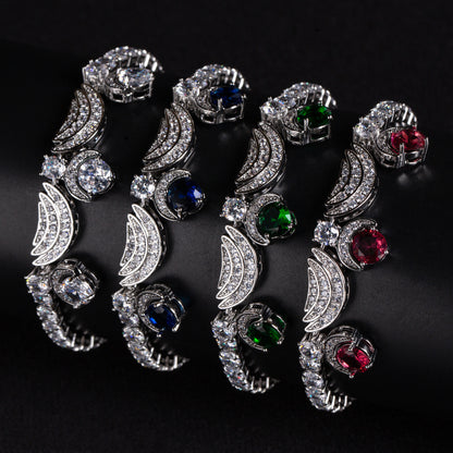 2026 Hot Selling Multi Color Cubic Vintage Style Luxury Bracelets Women Wholesale