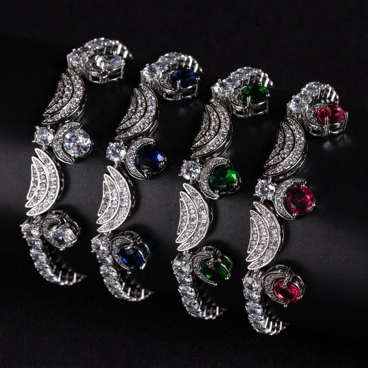 2026 Hot Selling Multi Color Cubic Vintage Style Luxury Bracelets Women Wholesale