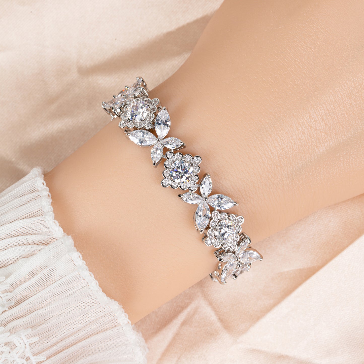 Copper with Zirconia Bracelet