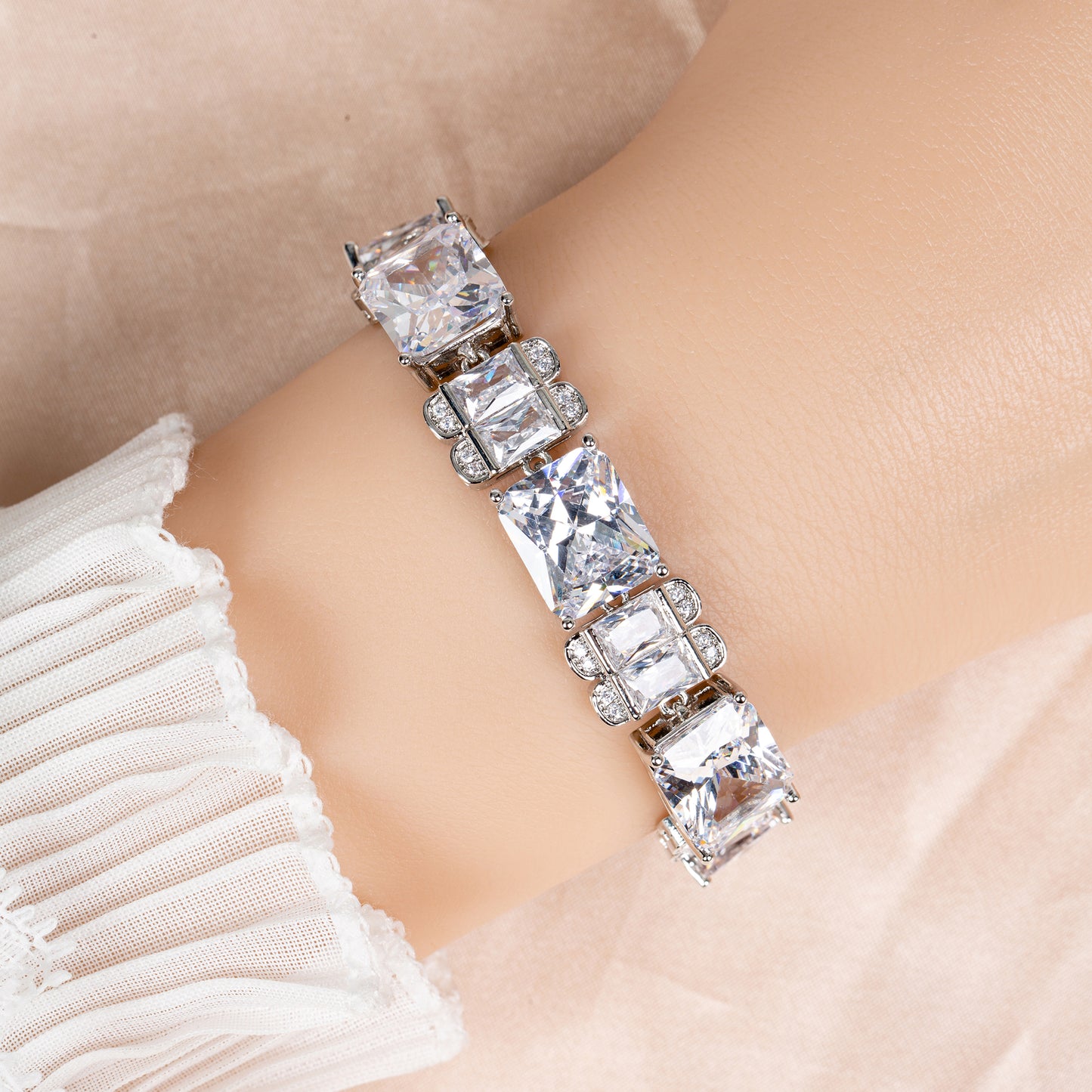 Copper with Zirconia Bracelet