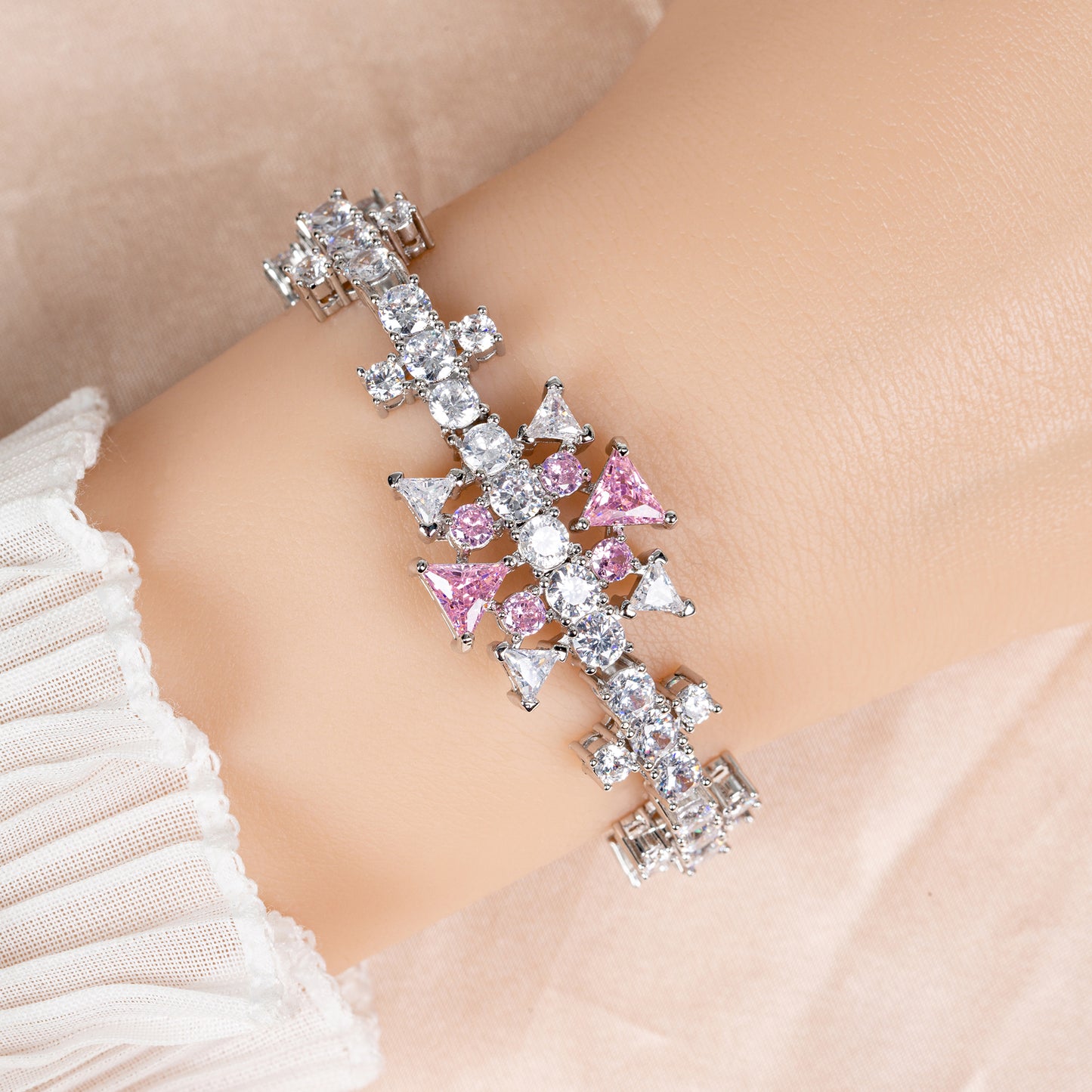 Copper with Zirconia Bracelet