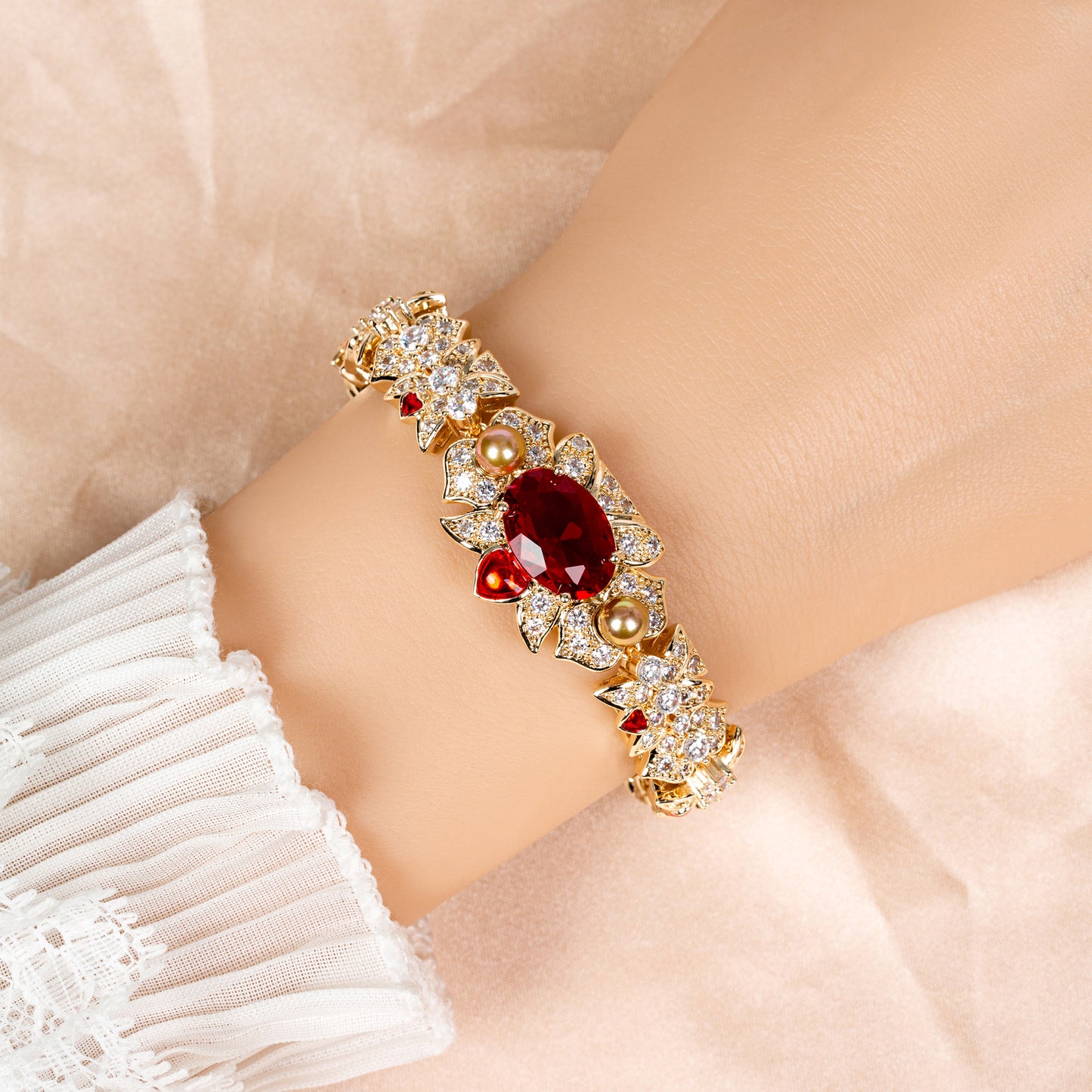 Copper with Zirconia Bracelet