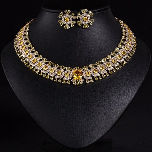 3pcs Silver-Color Multicolor Women Jewelry Set, Earrings, Necklace, Fashion Jewelry Suit For Ladies/Bride/Bridesmaid, Suitable For Holiday, Party, Wedding, Banquet, Formal Dress Accessories, Gift