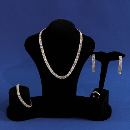 Cup Chain Simple Style Endless Necklace Earring Bracelet Earrings Jewelry Sets For Women Wholesale