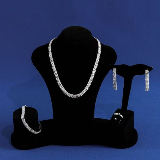Cup Chain Simple Style Endless Necklace Earring Bracelet Earrings Jewelry Sets For Women Wholesale