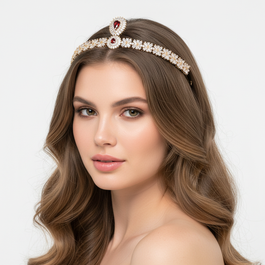 Copper with Zirconia Crown headdress