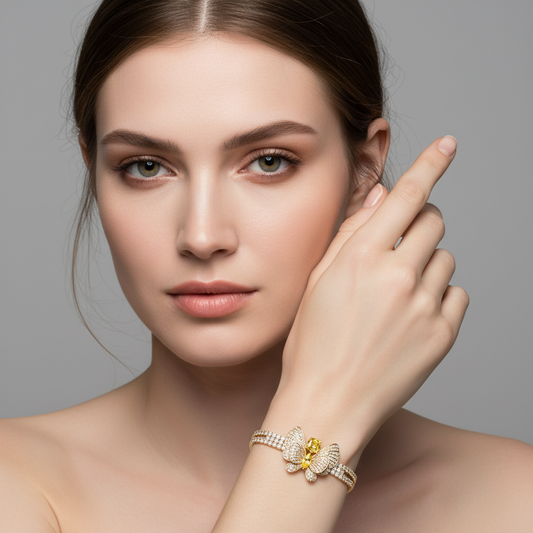 Copper with Zirconia Bracelet