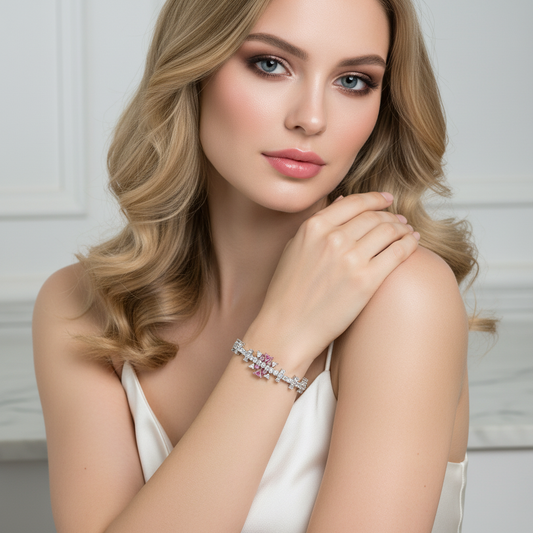 Copper with Zirconia Bracelet