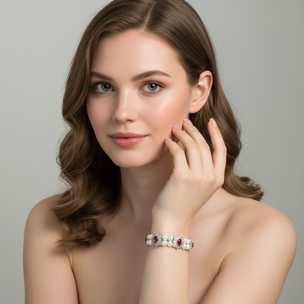 Copper with Zirconia Bracelet