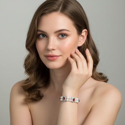 Copper with Zirconia Bracelet