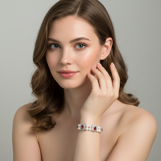 Copper with Zirconia Bracelet