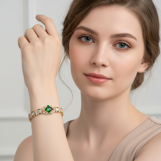 Copper with Zirconia Bracelet