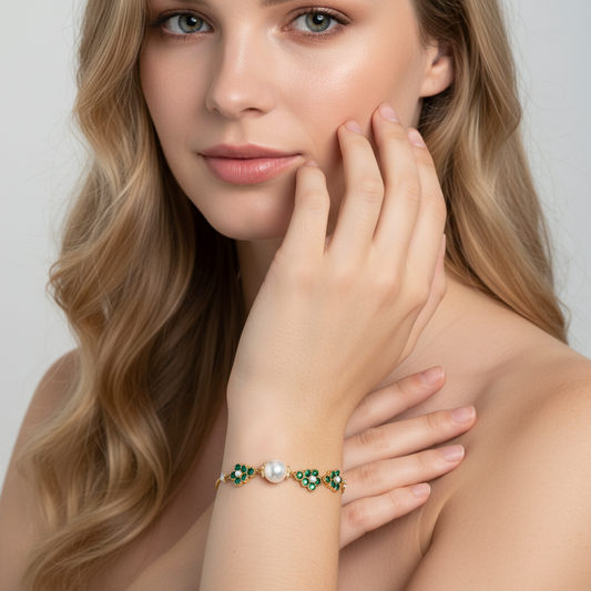 Copper with Zirconia Bracelet
