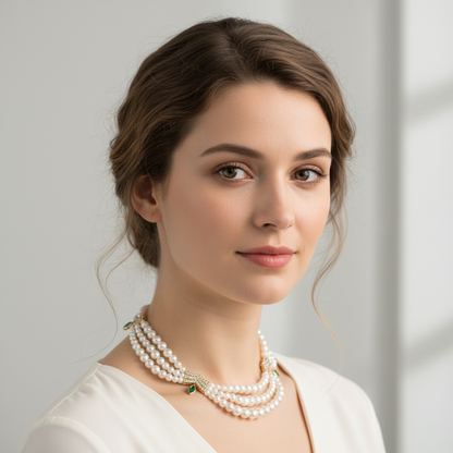 Copper with Zirconia Necklace