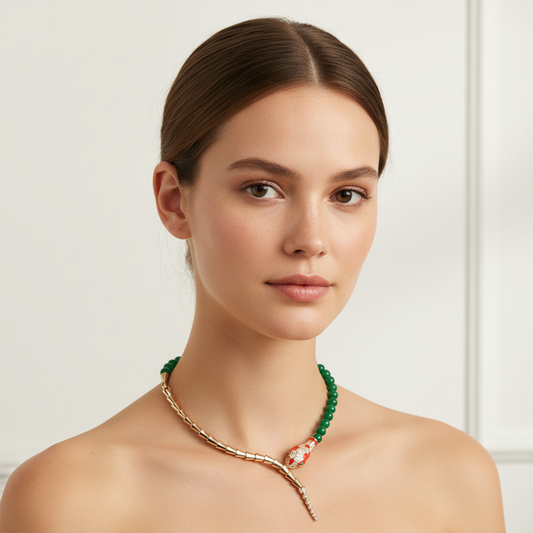 Copper with Zirconia Necklace