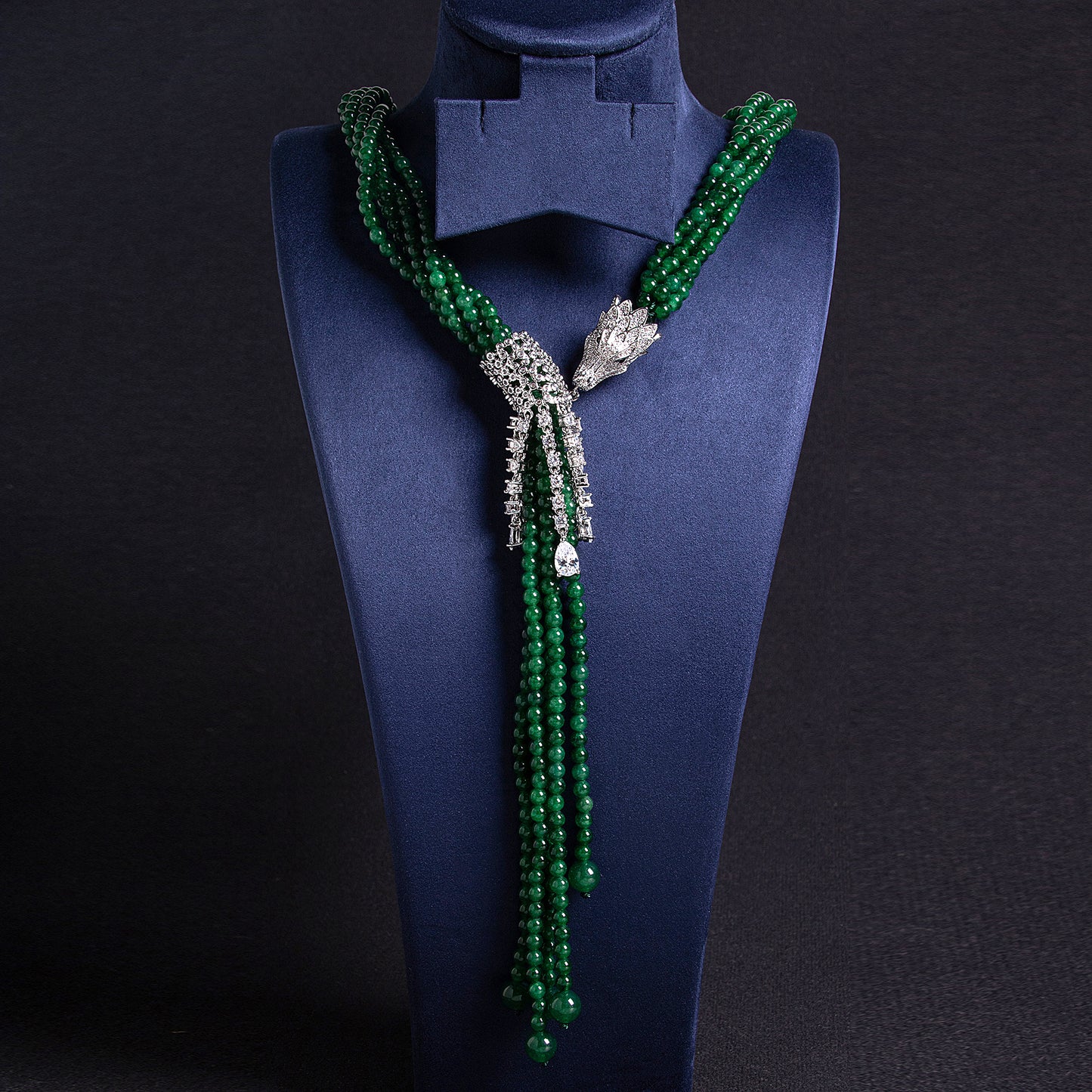 Copper with Zirconia Necklace
