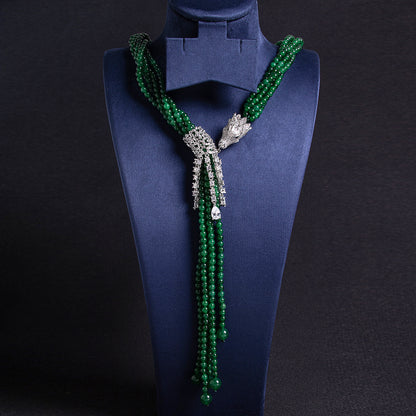 Copper with Zirconia Necklace