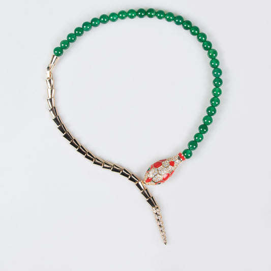 Copper with Zirconia Necklace