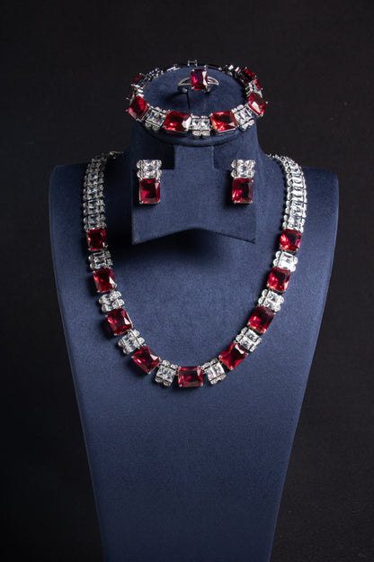 Rectangle WIth AAA Qulity Cubic Zircon Diamond Endless Multi Color Sets For Women 2026