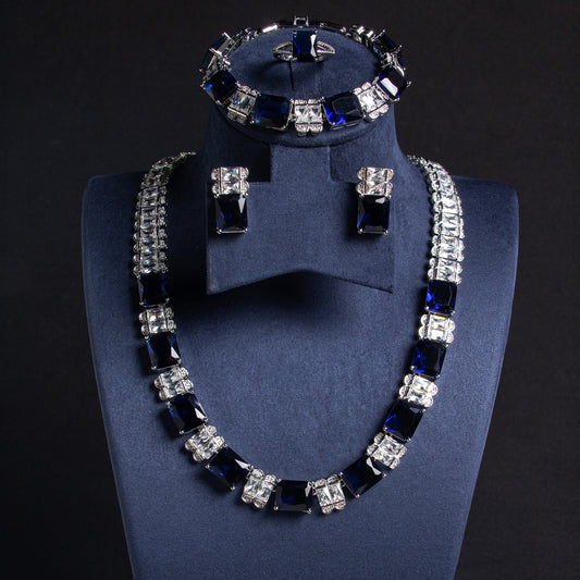 Rectangle WIth AAA Qulity Cubic Zircon Diamond Endless Multi Color Sets For Women 2026