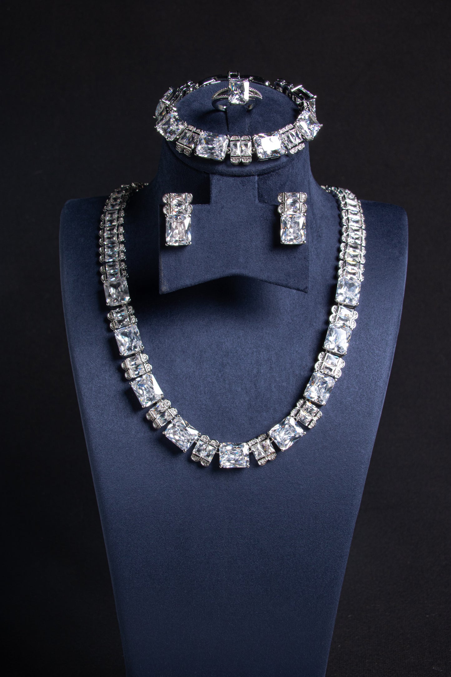 Rectangle WIth AAA Qulity Cubic Zircon Diamond Endless Multi Color Sets For Women 2026