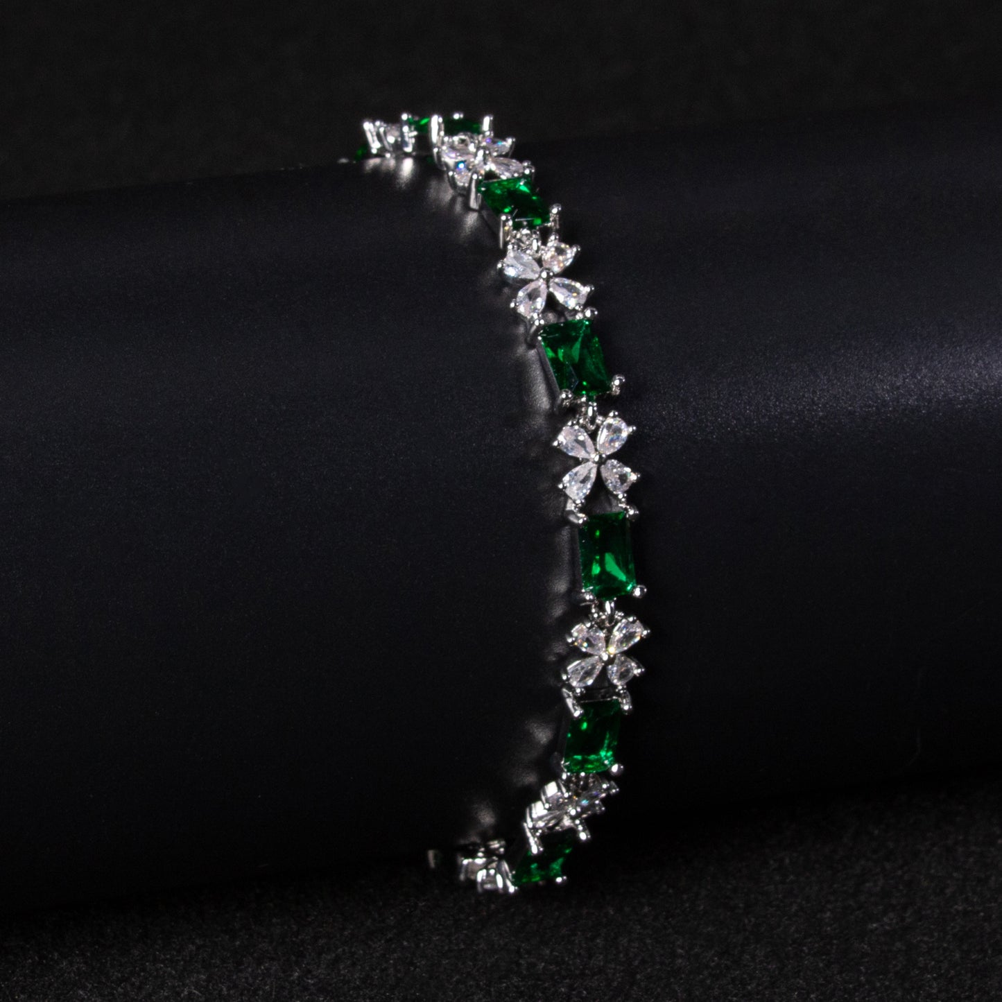 Multi Colored Flower Rectangle Thin Bracelet Wholesale Women Hot Sale Fine Jewelry