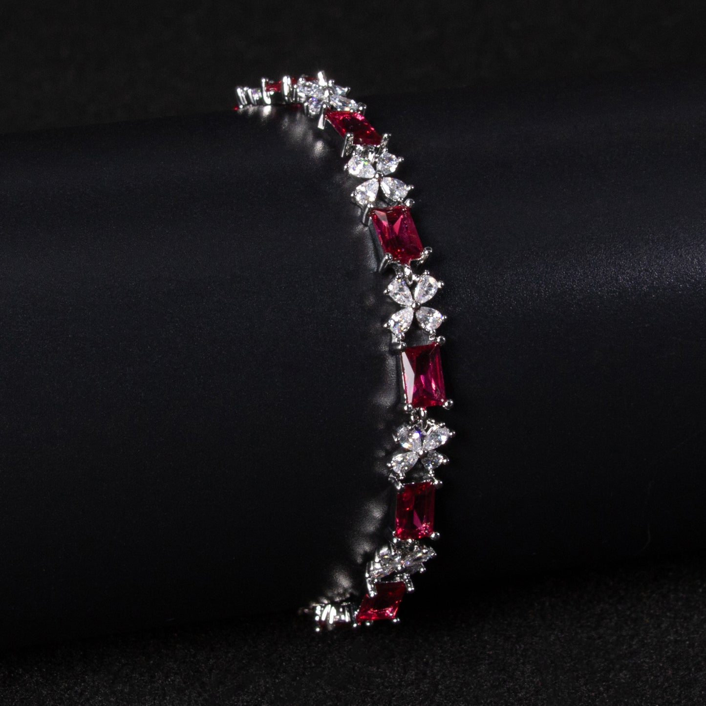 Multi Colored Flower Rectangle Thin Bracelet Wholesale Women Hot Sale Fine Jewelry