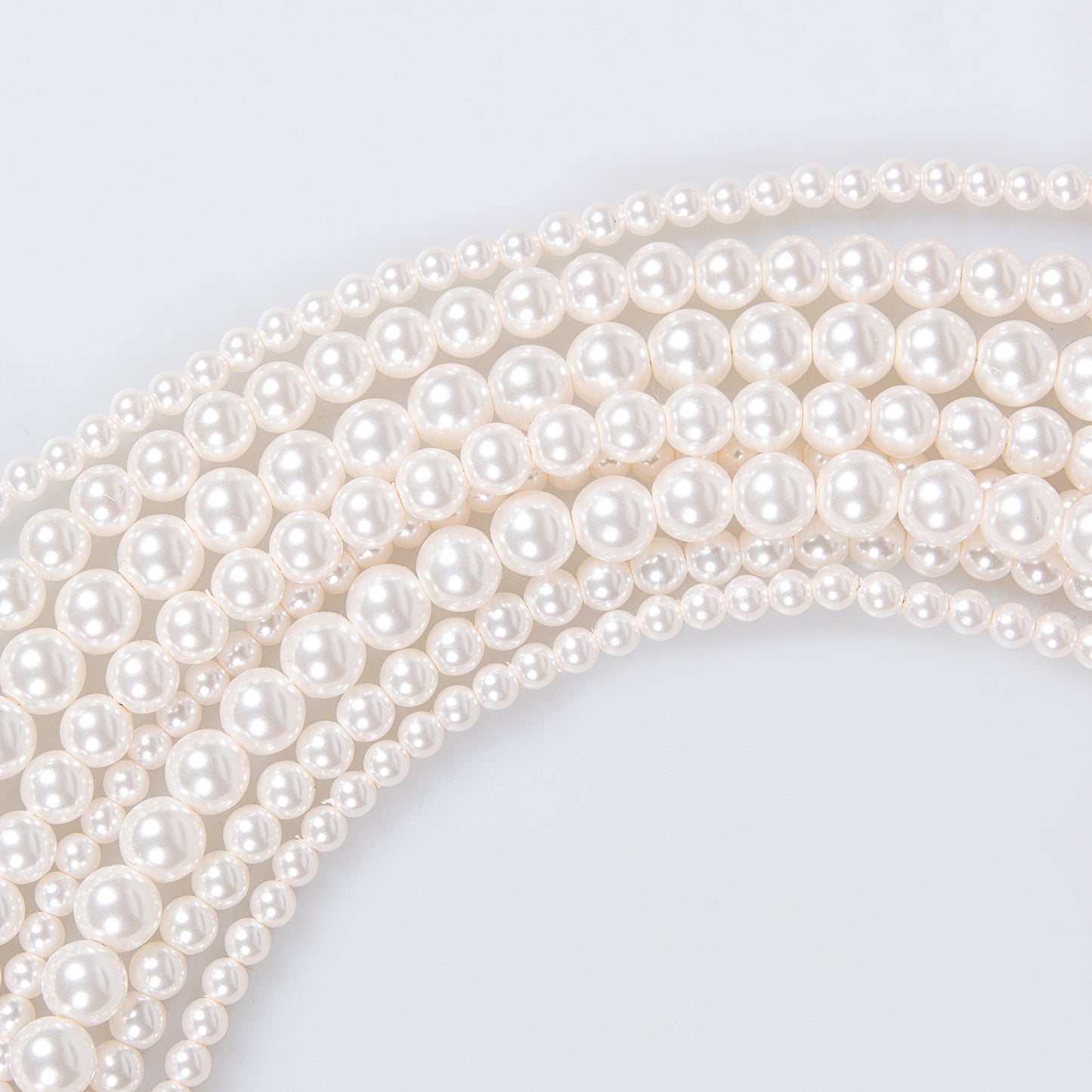 Hot Sale Multi Layered Classic Pearl Necklace with Silver-Tone Clasp & Adjustable Chain Luxury Pearls Jewelries For Party Gift