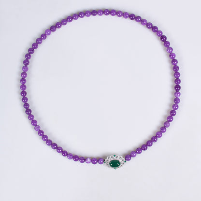 Copper with Zirconia Necklace