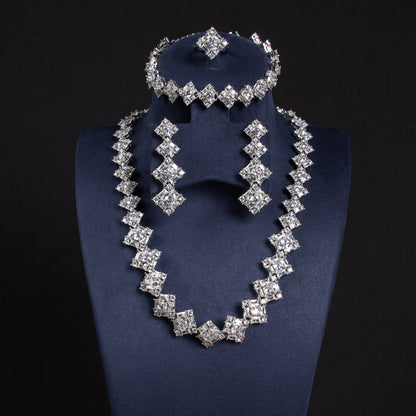 Rectangle WIth AAA Qulity Cubic Zircon Diamond Endless Multi Color Sets For Womn