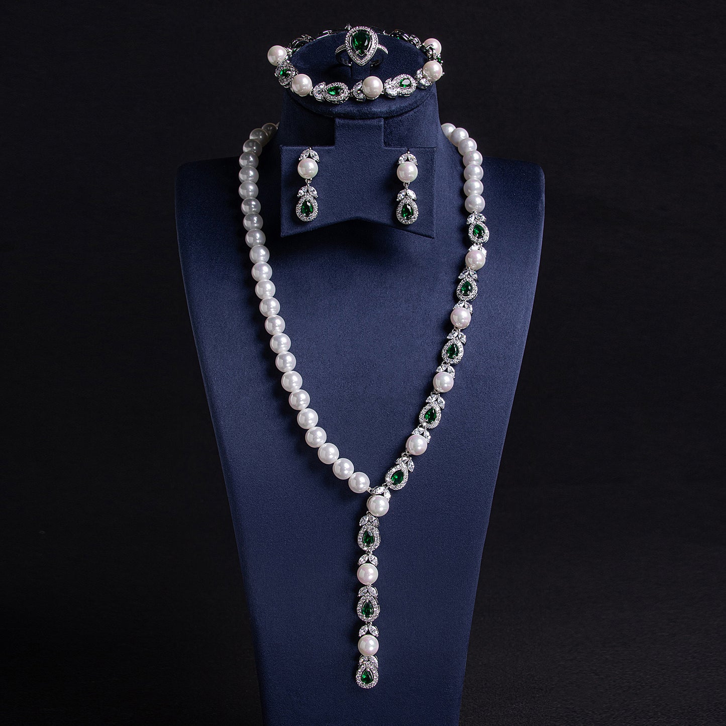 2026 Hot Sale Wholesale Brass Cubic Zircon Diamond Jewelry Sets For Women Multi Color