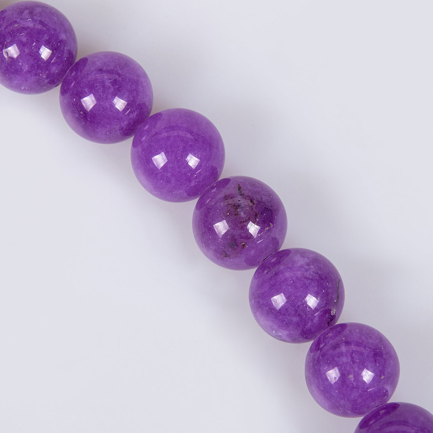 Elegant Amethyst Bead Necklace Hand Made Beaded Long AAA Cubic Zircon Necklaces For Women